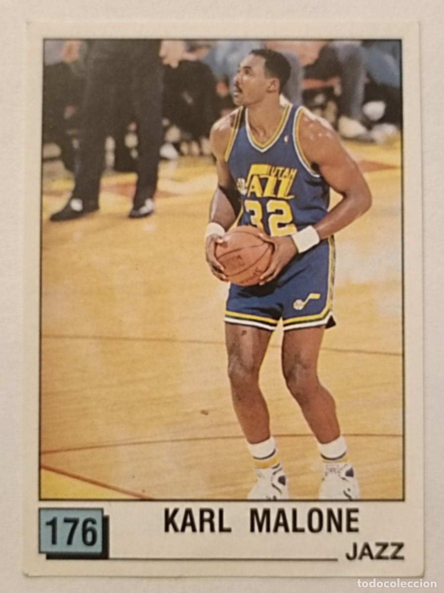 Coleccionismo deportivo: #176 KARL MALONE (UTAH JAZZ) BASKET NBA 90 PANINI