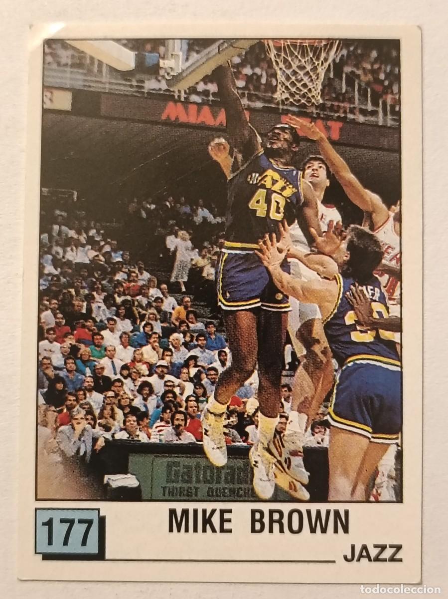 Coleccionismo deportivo: #177 MIKE BROWN (UTAH JAZZ) BASKET NBA 90 PANINI