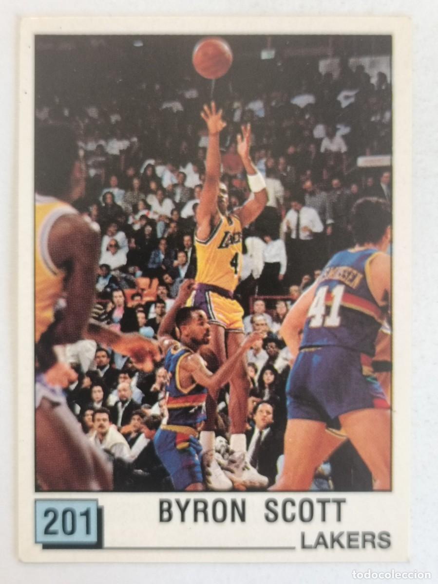 Coleccionismo deportivo: #201 BYRON SCOTT (LOS ANGELES LAKERS) BASKET NBA 90 PANINI