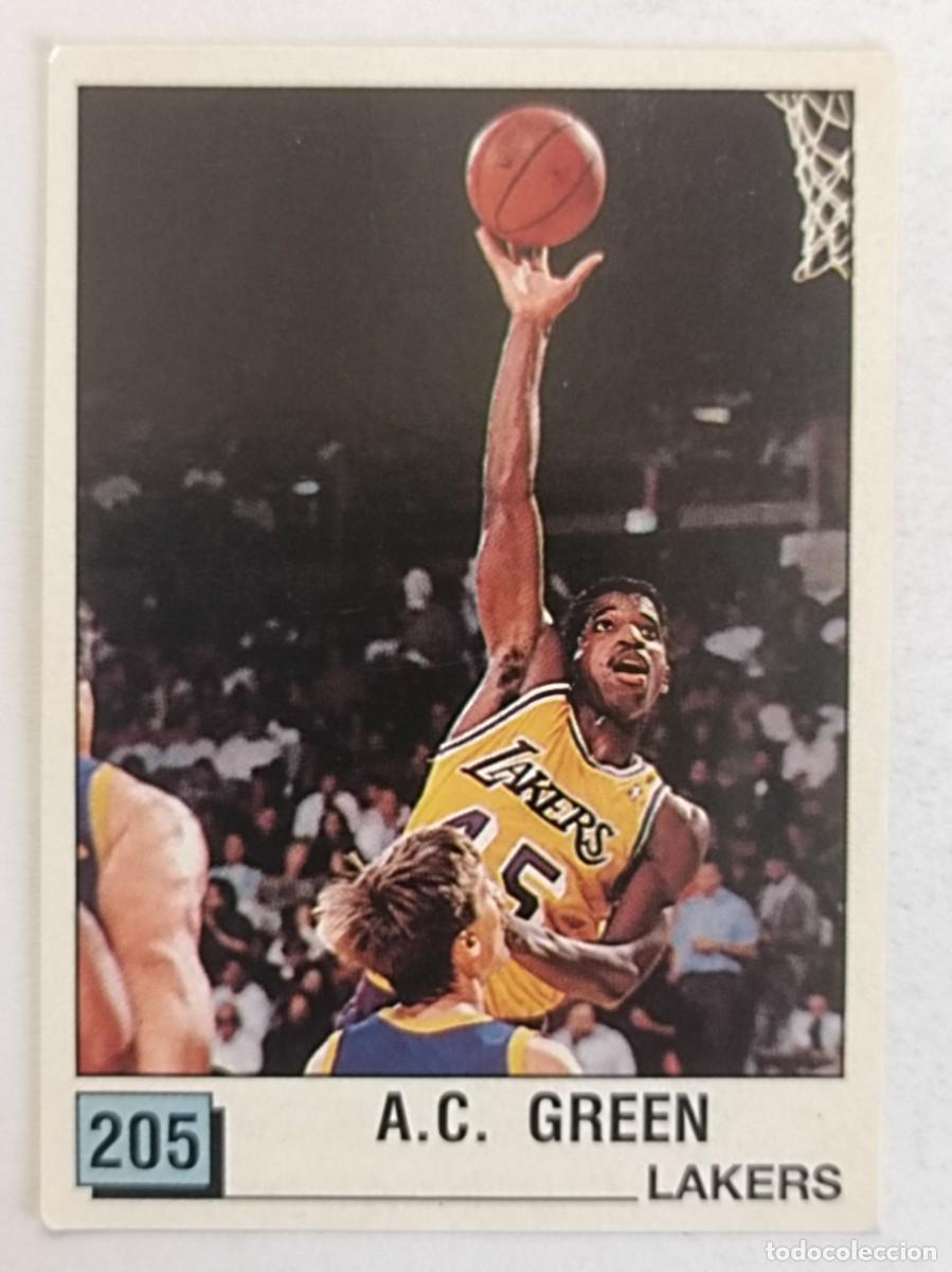 Coleccionismo deportivo: #205 A.C. GREEN (LOS ANGELES LAKERS) BASKET NBA 90 PANINI