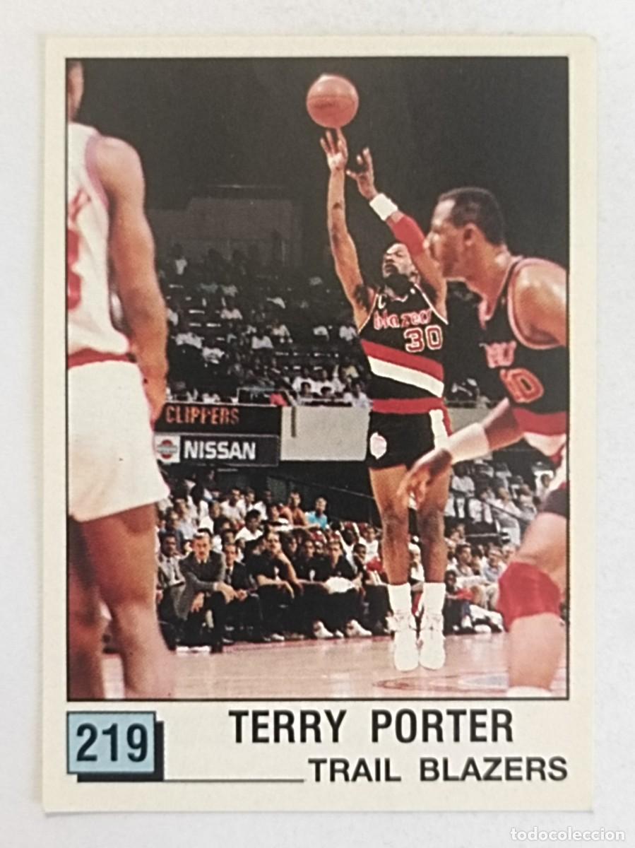 Coleccionismo deportivo: #219 TERRY PORTER (PORTLAND TRAIL BLAZERS) BASKET NBA 90 PANINI