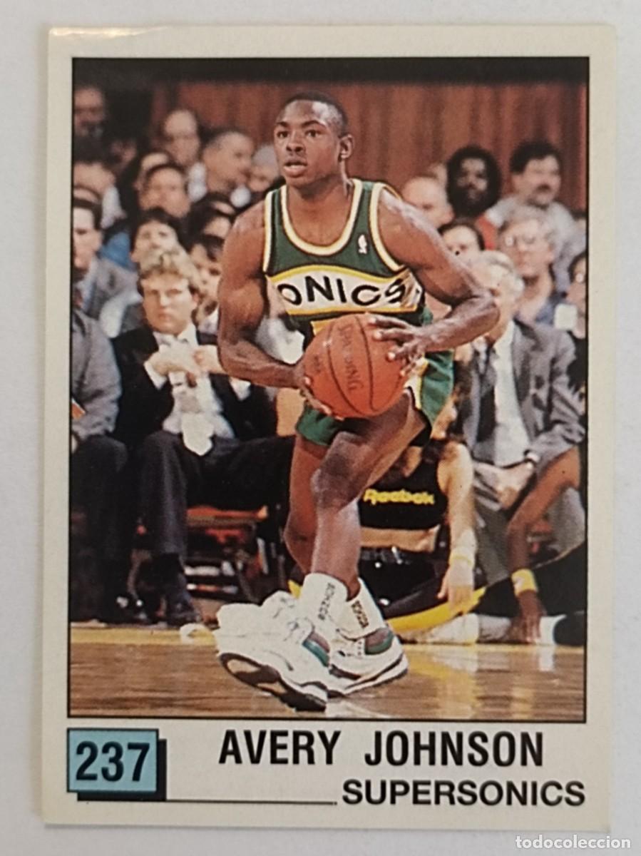 Coleccionismo deportivo: #237 AVERY JOHNSON (SEATTLE SUPERSONICS) BASKET NBA 90 PANINI