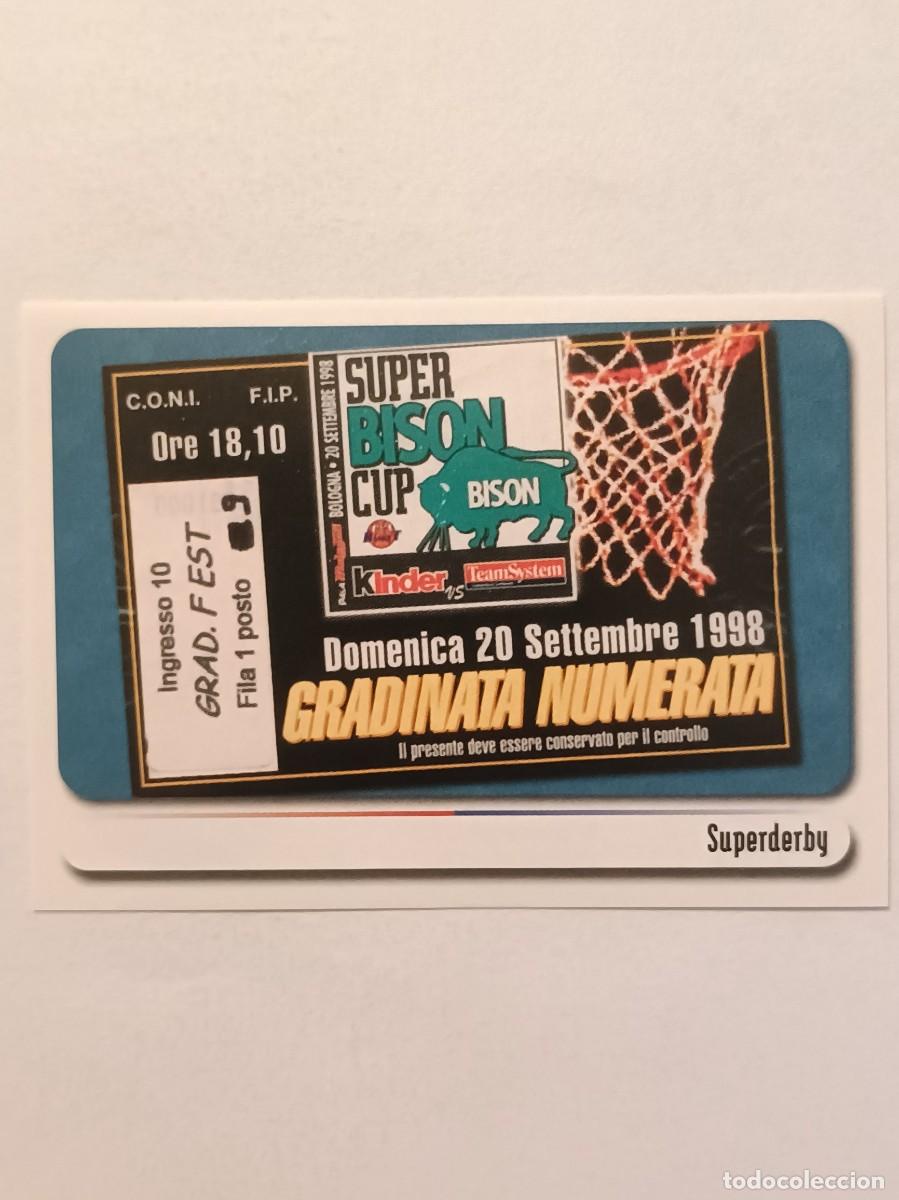 Sammelleidenschaft Sport: #78 TICKET DERBY 1998 BOLOGNA CITTA DEL BASKET 2007 PANINI