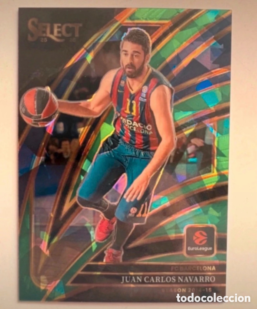 Coleccionismo deportivo: Juan Carlos Navarro Courtside Select Prizm 2025-26 Euroleague Panini 1/5