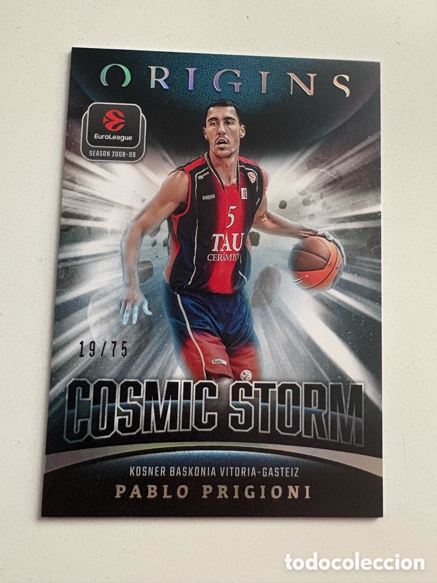 Coleccionismo deportivo: Pablo Prigioni cosmic Storm Origins 2025-26 Euroleague Panini 19/75