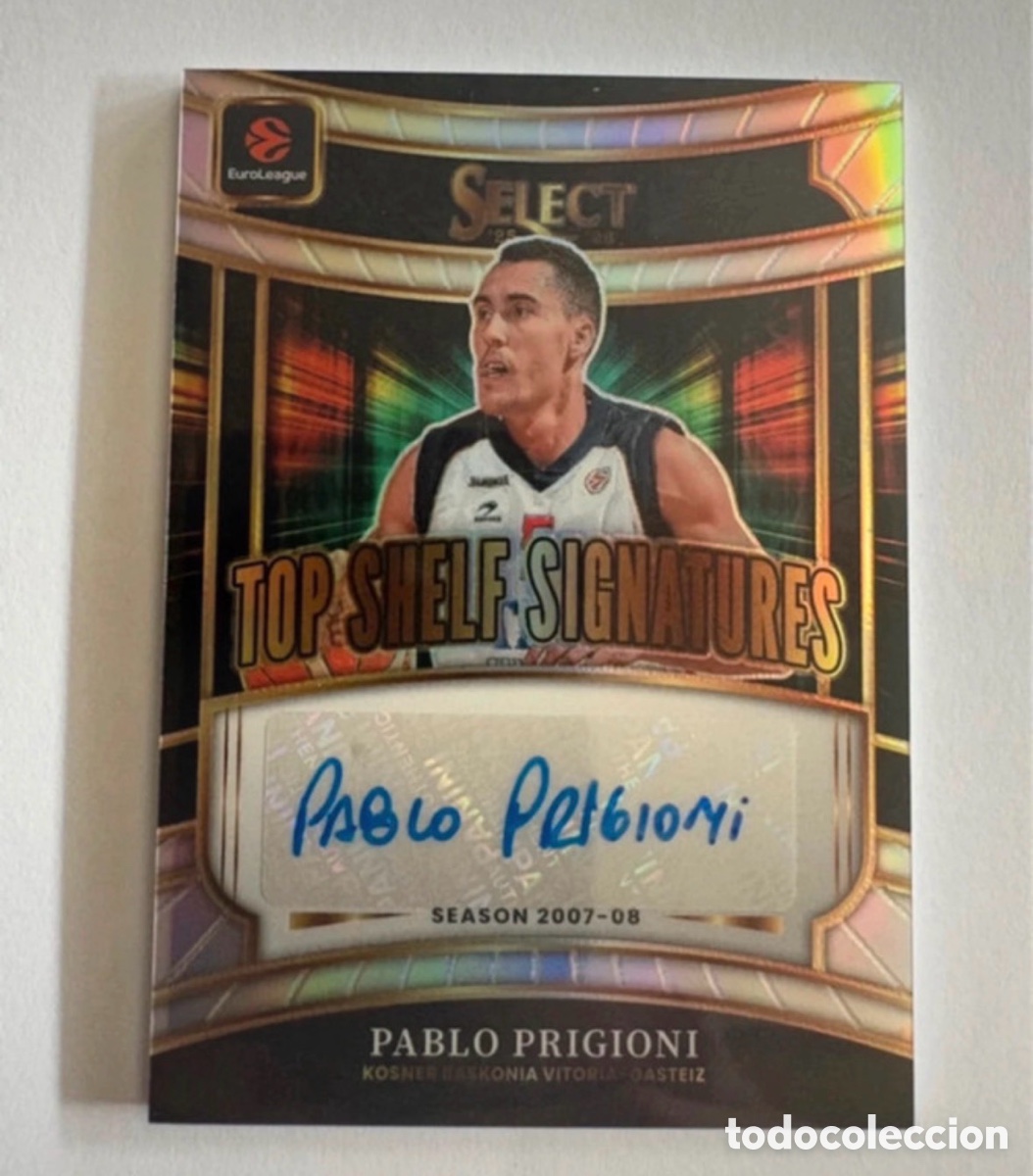 Coleccionismo deportivo: Pablo Prigioni Top Shelf Signature Select 25-26 Euroleague Panini 05/75