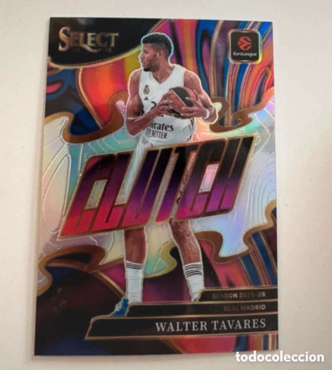 Coleccionismo deportivo: Tavares clutch Select 2025-26 Euroleague Panini
