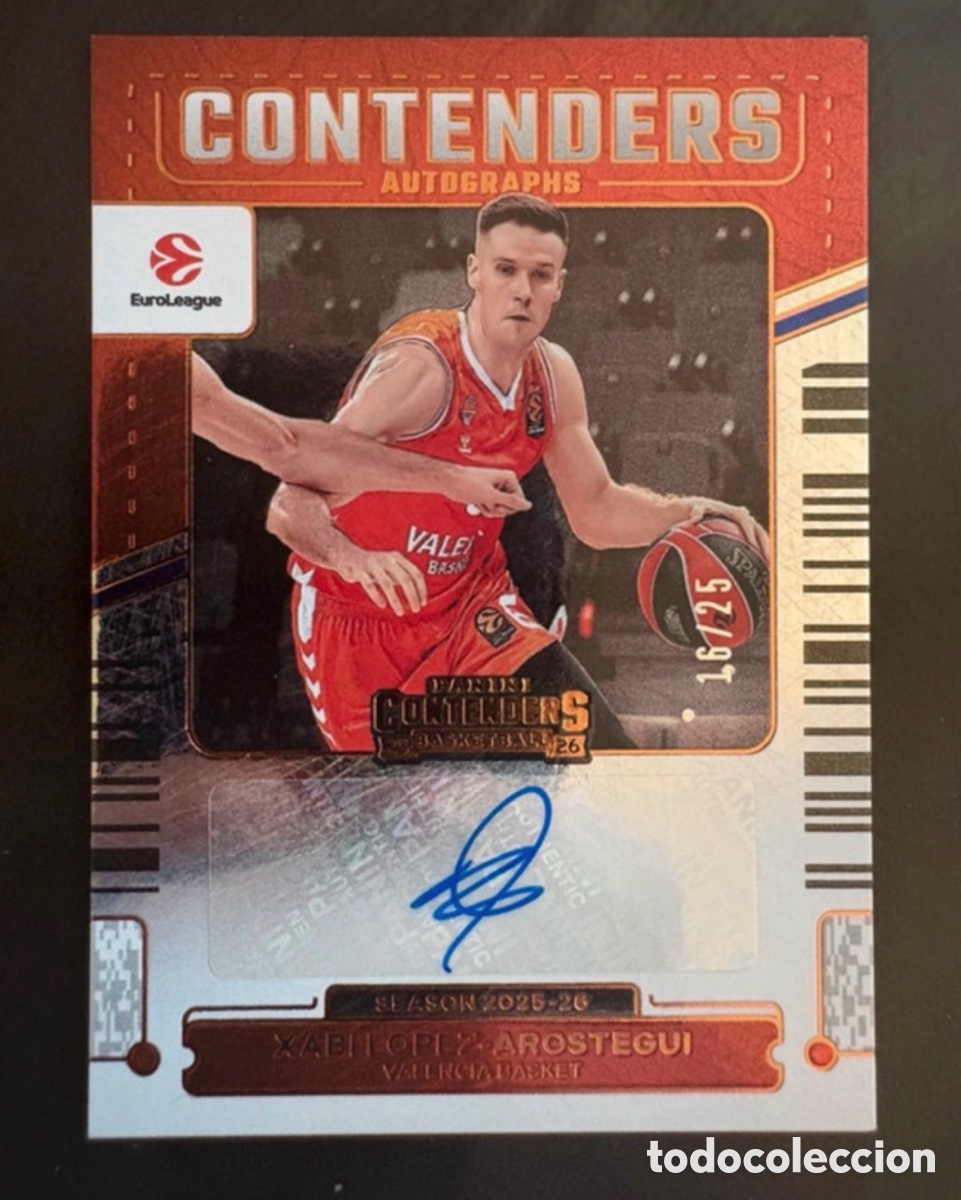Coleccionismo deportivo: Xabi L&oacute;pez-Arostegui Panini contenders 2025-26 autographs 16/25