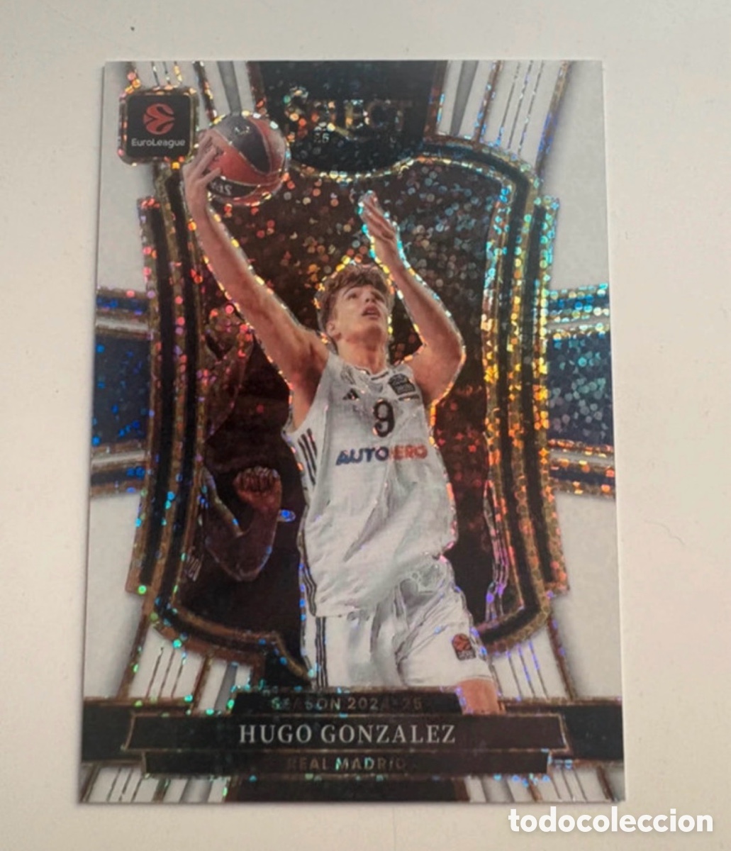 Coleccionismo deportivo: Hugo Gonzalez Select premier level sparkle 2025-26 Euroleague Panini