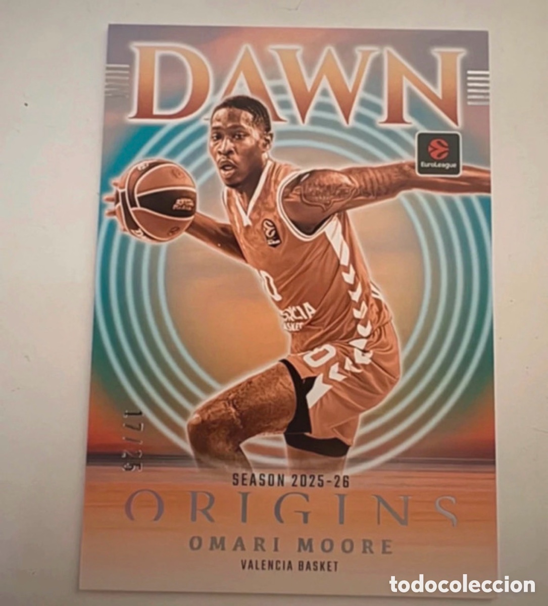 Coleccionismo deportivo: Omari Moore Dawn Origins 2025-26 Euroleague Panini 17/25