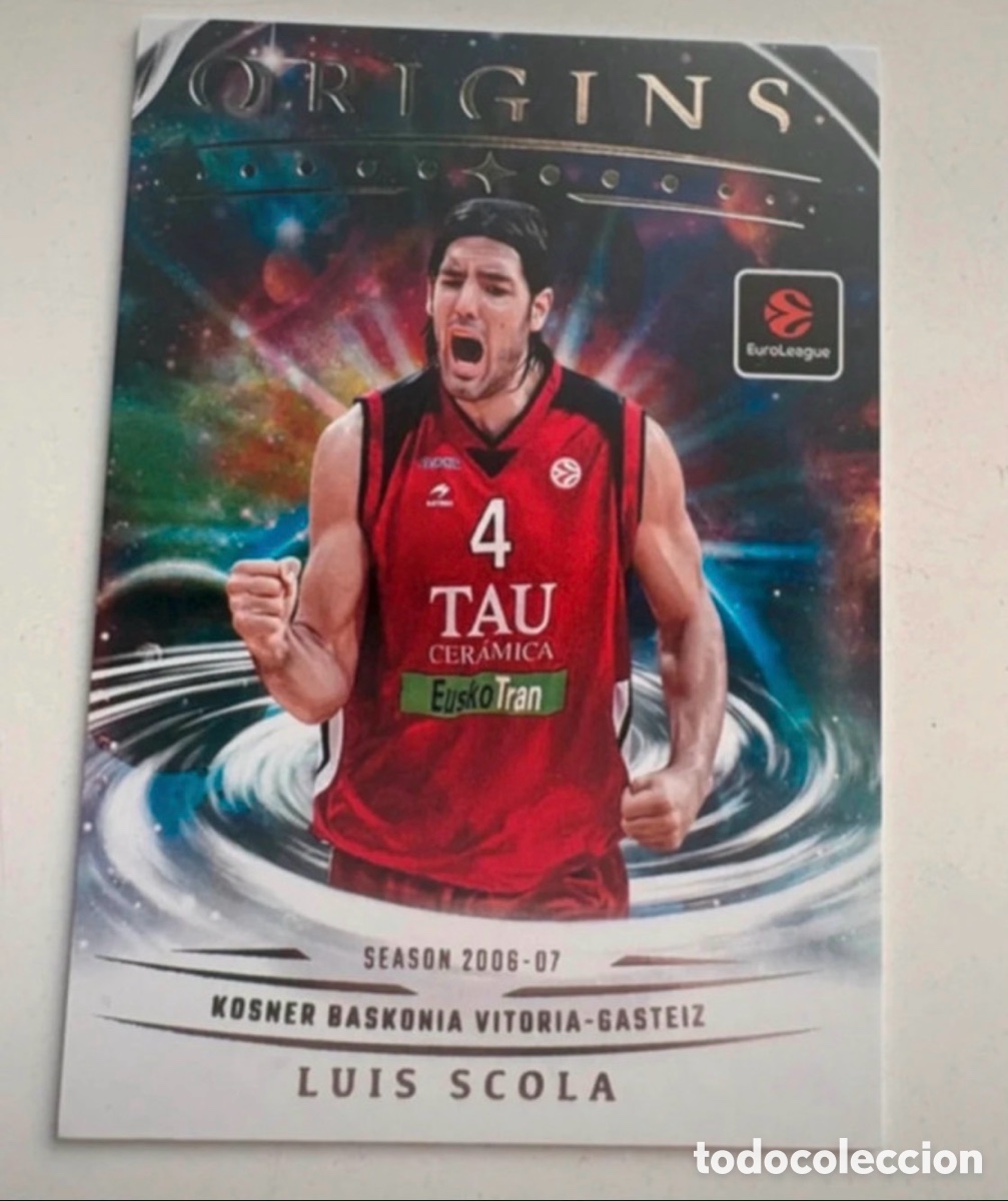 Coleccionismo deportivo: Luis Scola Origins 2025-26 Euroleague Panini