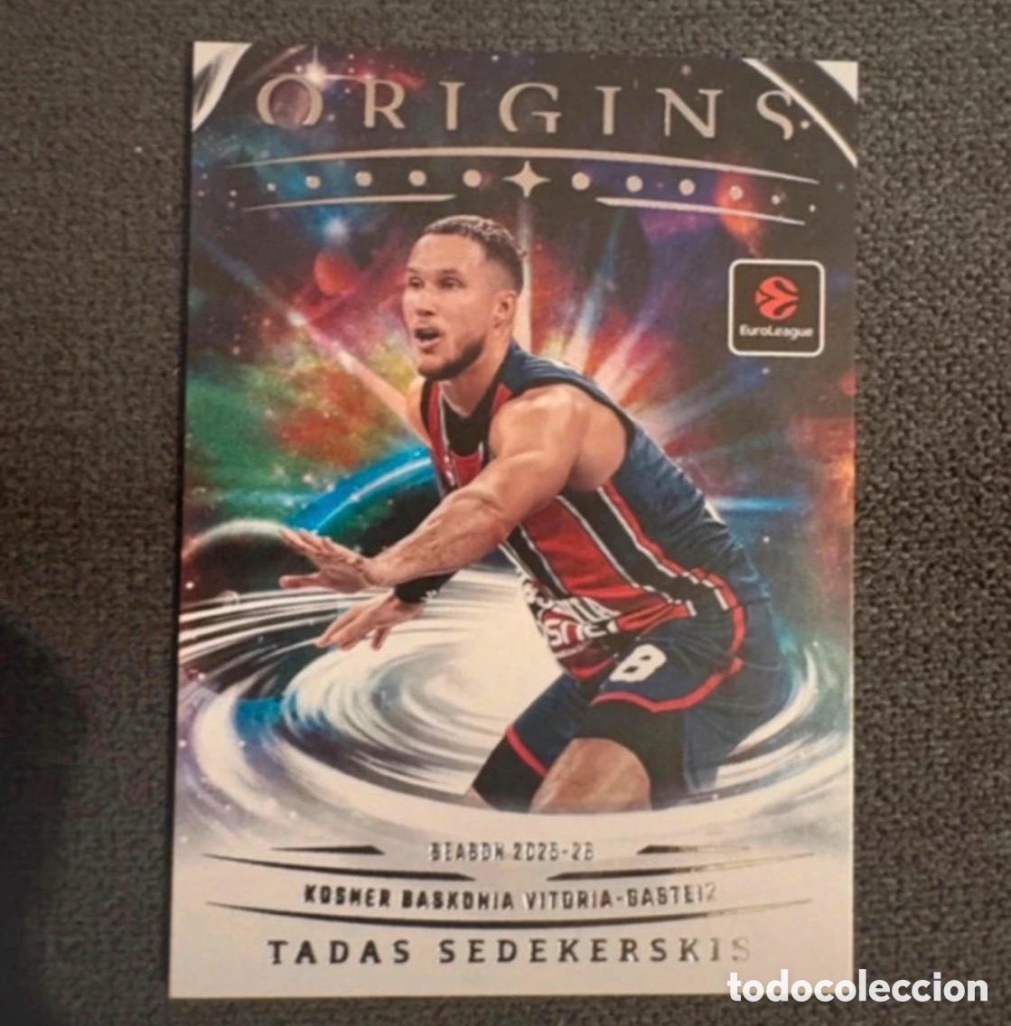 Colecionismo desportivo: Tadas Sedekerskis Origins 2025-26 Euroleague Panini