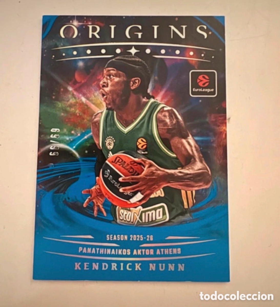 Coleccionismo deportivo: Kendrick Nunn Origins 225-26 Euroleague Panini 69/99