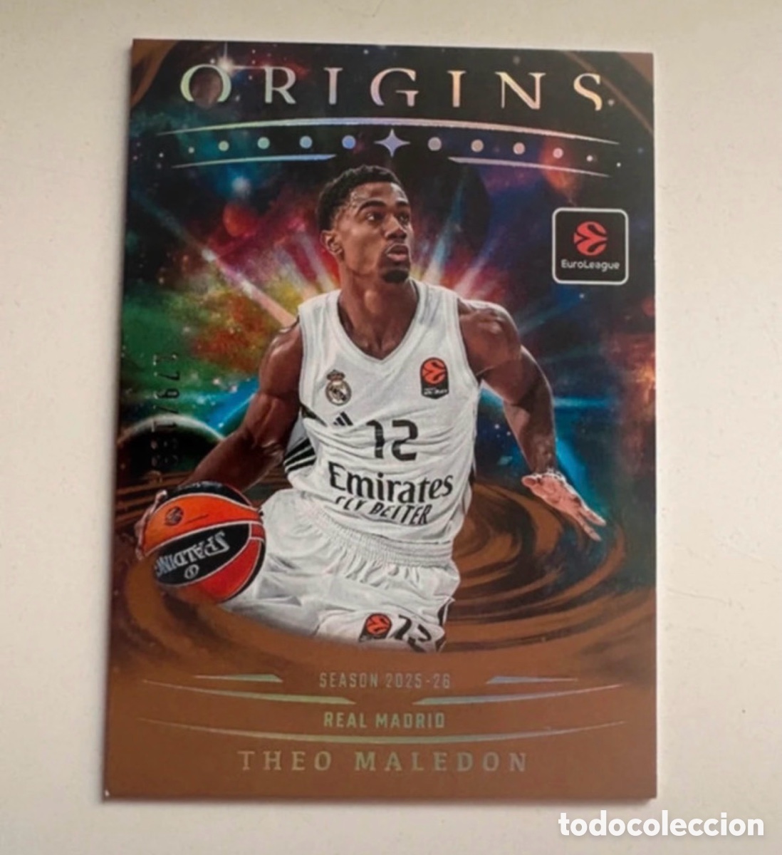 Coleccionismo deportivo: Theo Maledon Origins 2025-26 Euroleague Panini 179/199