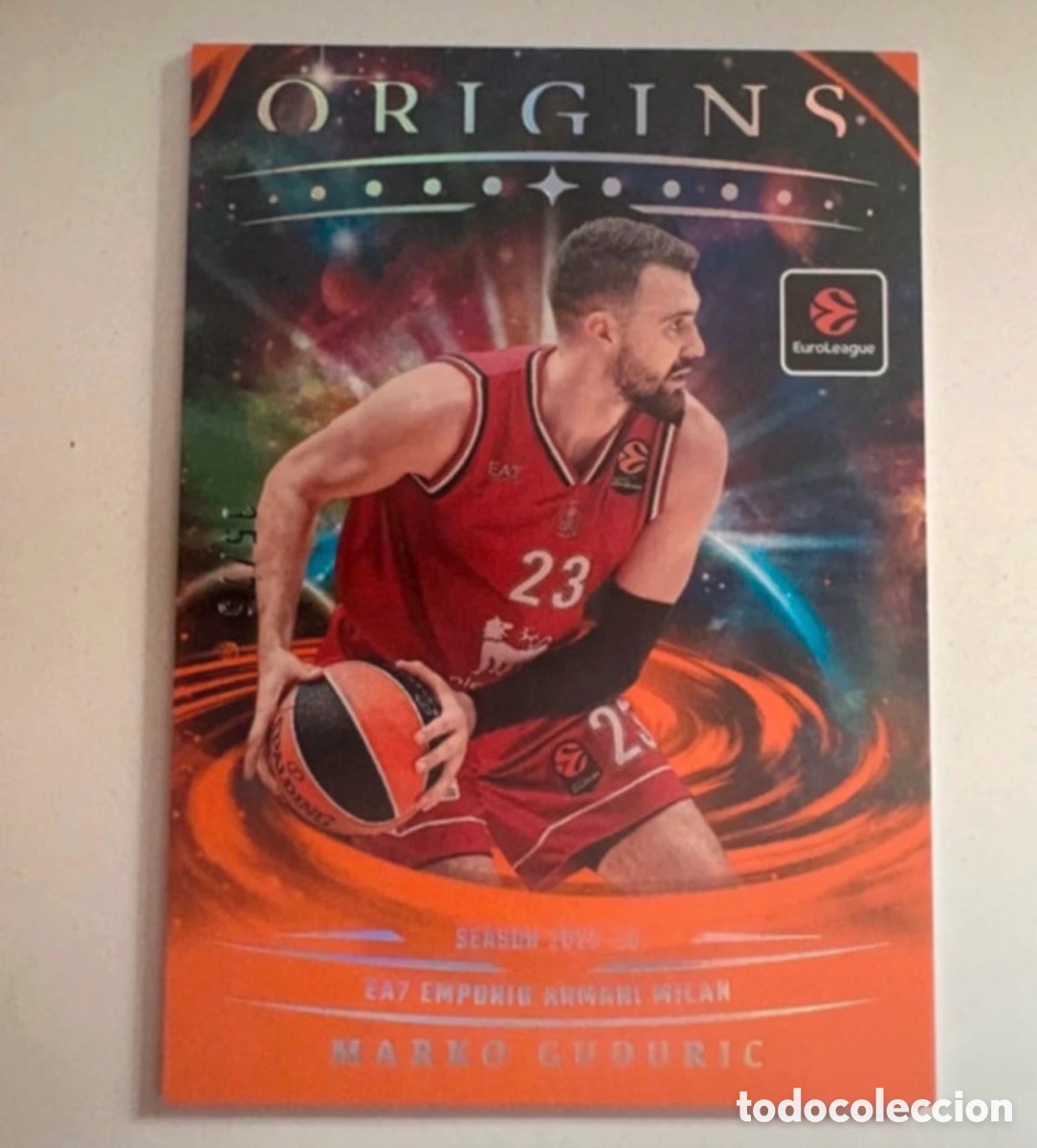 Coleccionismo deportivo: Marko Guduric Originals 2025-26 Euroleague Panini 15/75