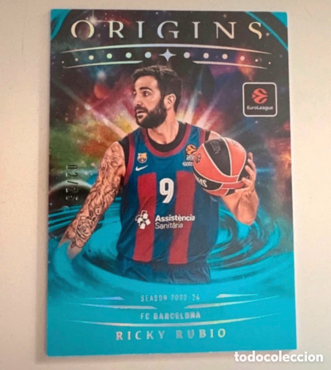 Coleccionismo deportivo: Ricky Rubio Origin 2025-26 Euroleague Panini 02/25