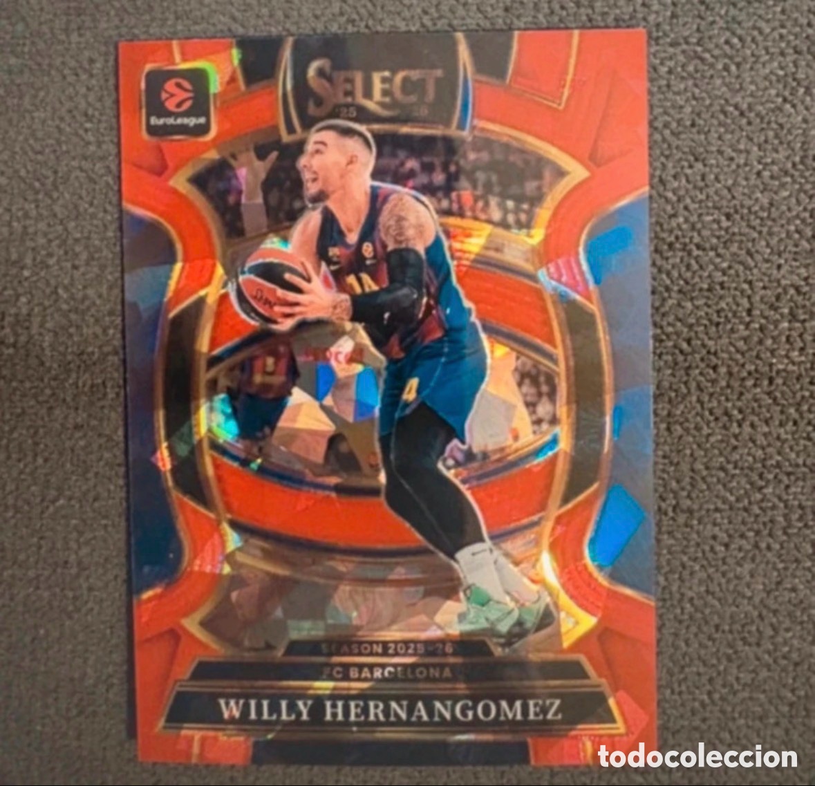 Coleccionismo deportivo: Hernangomez Concourse Select red Craced 25-26 Euroleague Panini