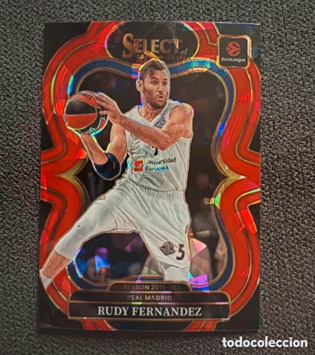 Coleccionismo deportivo: Rudy Fern&aacute;ndez Mezzanini Level Select red craced 2025-26 Euroleague Panini