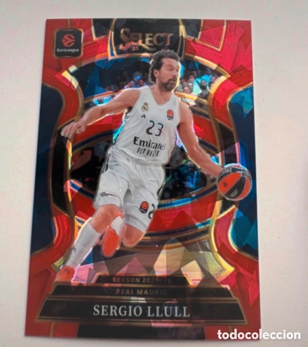 Coleccionismo deportivo: Sergio Llull Concourse Select Red 25-26 Euroleague Panini