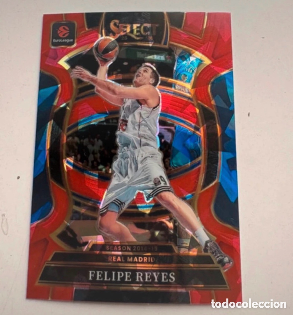 Coleccionismo deportivo: Felipe Reyes Concourse Select Red 25-26 Euroleague Panini