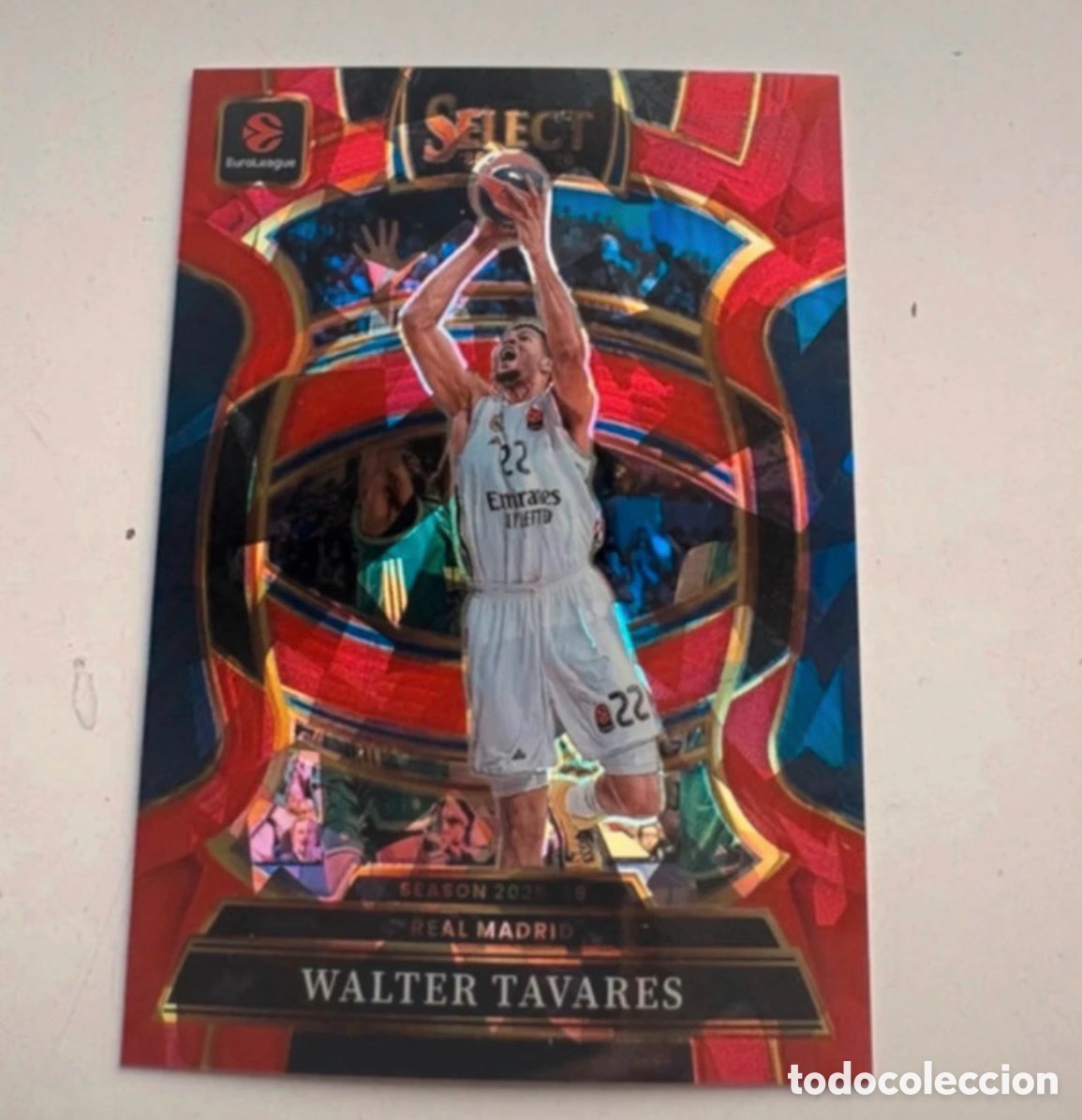 Coleccionismo deportivo: Tavares Concourse Select Red 25-26 Euroleague Panini