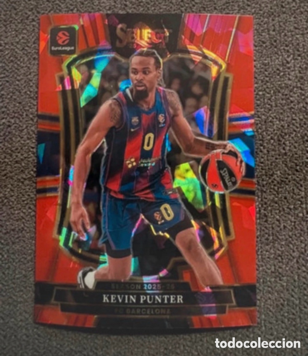 Coleccionismo deportivo: Kevin Punter Premier level Select red Craced 25-26 Euroleague Panini