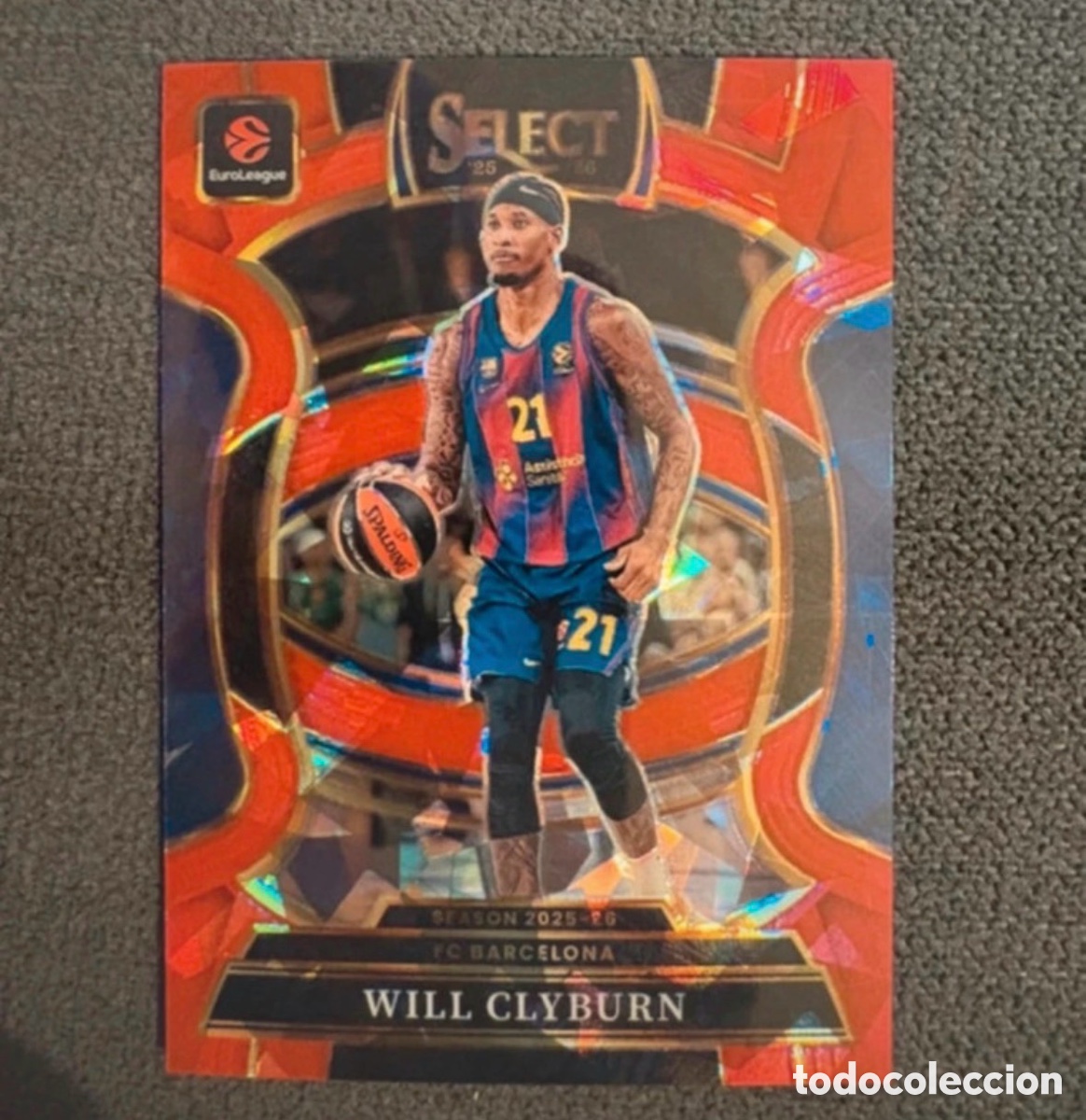 Coleccionismo deportivo: Clyburn Concourse Select red Craced 25-26 Euroleague Panini