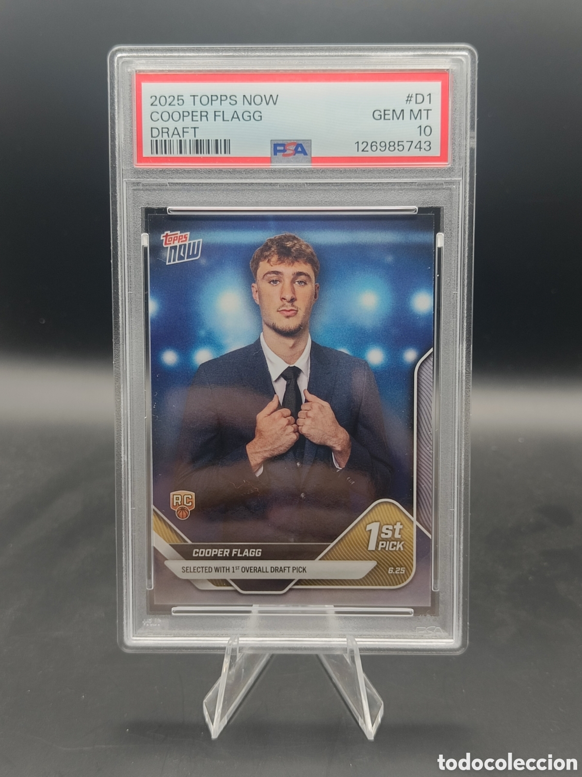 Coleccionismo deportivo: 2025 Topps Now Cooper Flagg Rookie #D1 PSA 10