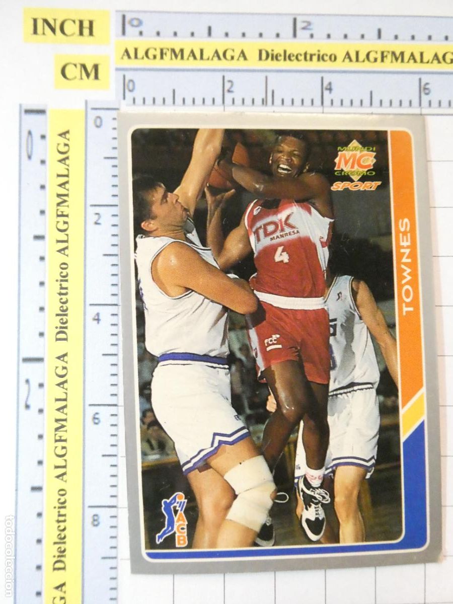 Coleccionismo deportivo: CROMO TARJETA DE BALONCESTO. 93 TOWNES BASQUET MANRESA ACB95 ACB 95 1995. MUNDI CROMO.