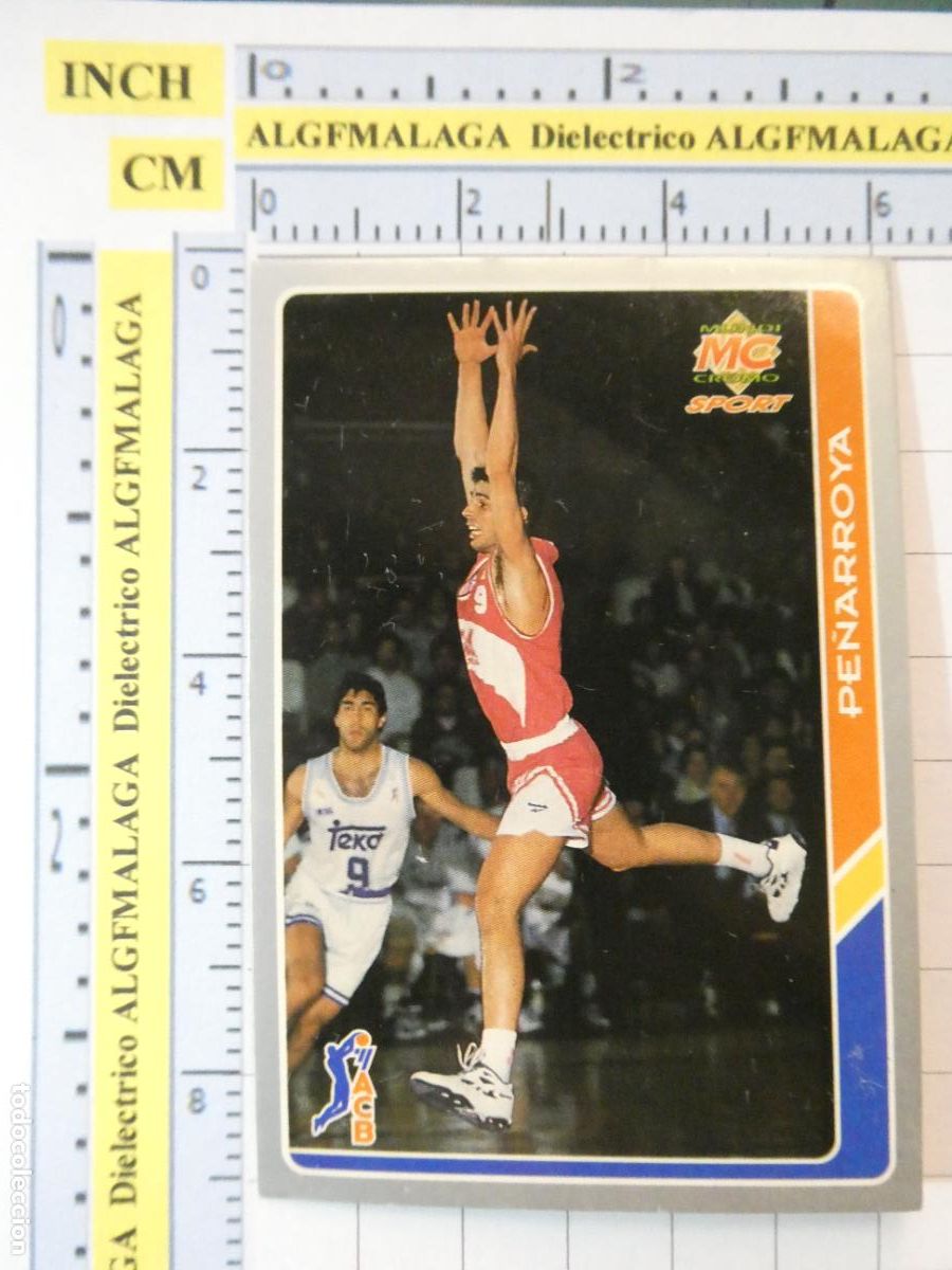 Coleccionismo deportivo: CROMO TARJETA DE BALONCESTO. 95 PE&Ntilde;ARROYA BASQUET MANRESA ACB95 ACB 95 1995. MUNDI CROMO.