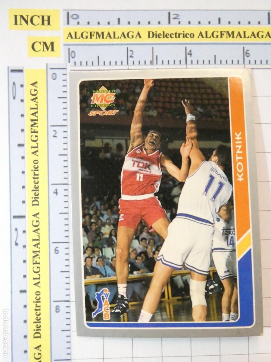 Coleccionismo deportivo: CROMO TARJETA DE BALONCESTO. 96 KOTNIK BASQUET MANRESA ACB95 ACB 95 1995. MUNDI CROMO.