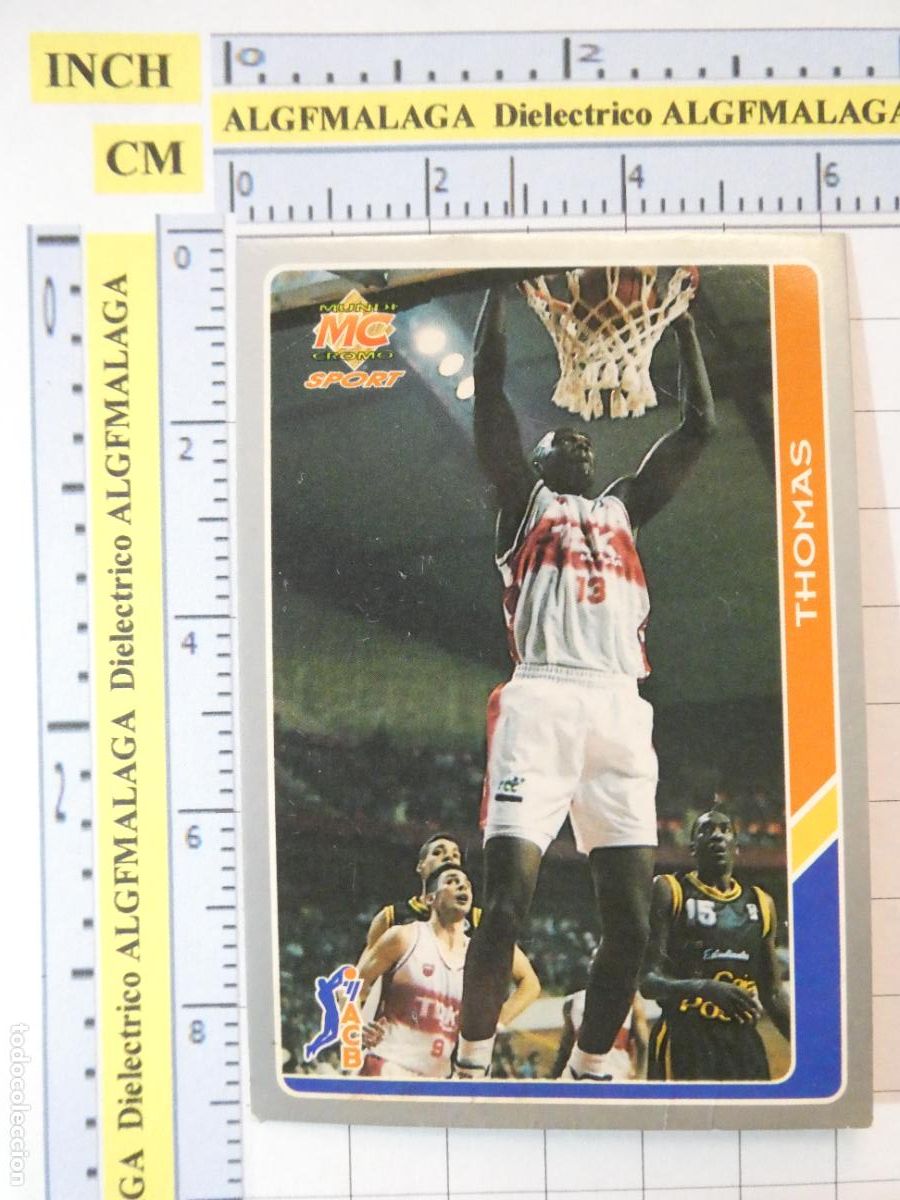 Coleccionismo deportivo: CROMO TARJETA DE BALONCESTO. 98 THOMAS BASQUET MANRESA ACB95 ACB 95 1995. MUNDI CROMO.