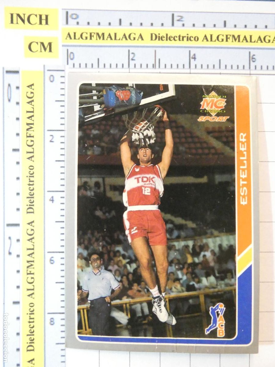 Coleccionismo deportivo: CROMO TARJETA DE BALONCESTO. 97 ESTELLER BASQUET MANRESA ACB95 ACB 95 1995. MUNDI CROMO.