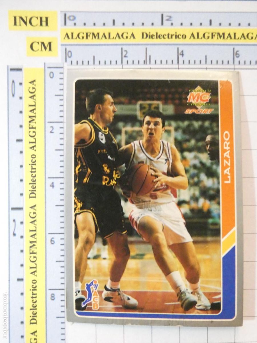 Coleccionismo deportivo: CROMO TARJETA DE BALONCESTO. 99 L&Aacute;ZARO BASQUET MANRESA ACB95 ACB 95 1995. MUNDI CROMO.