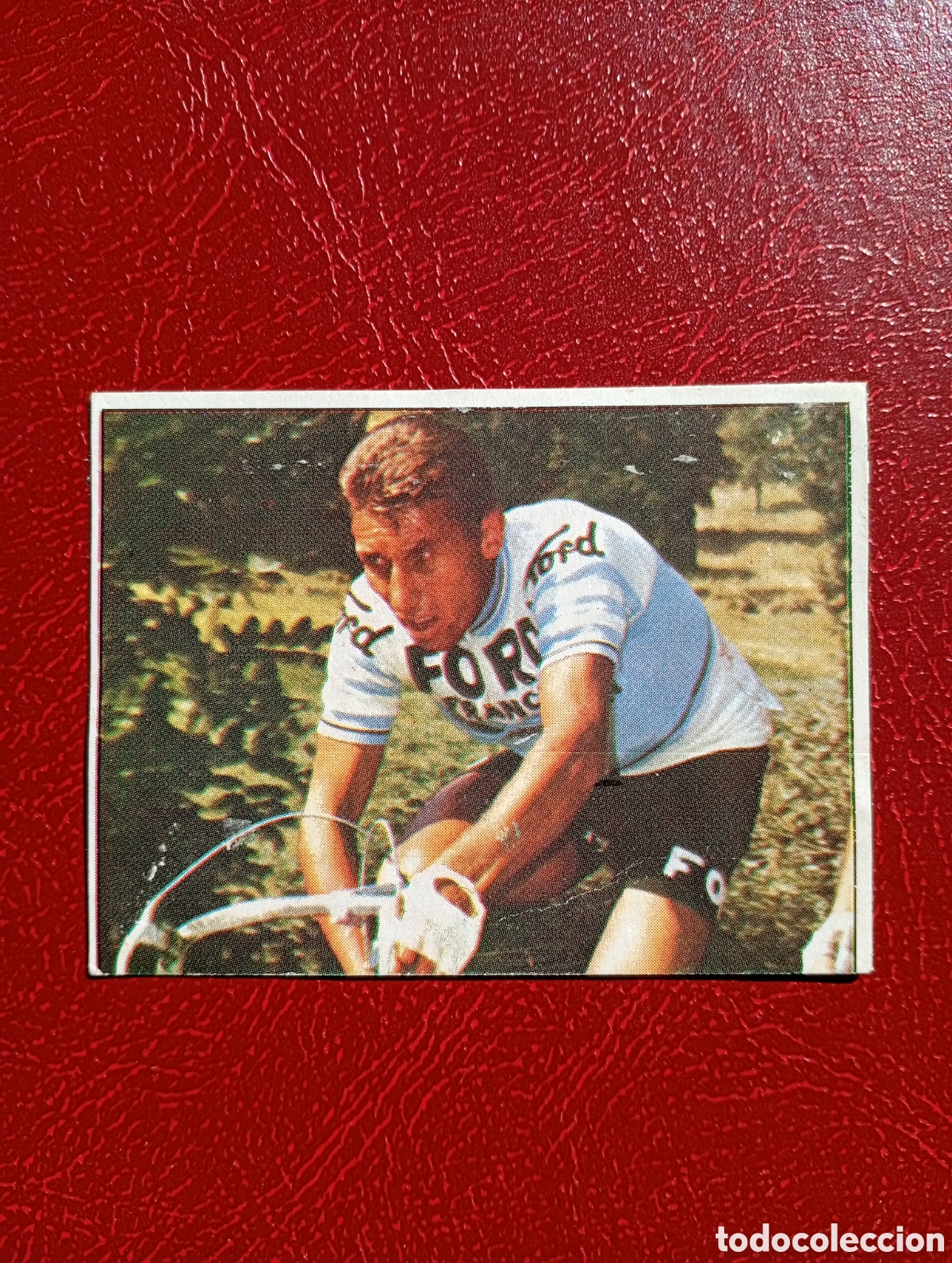 Coleccionismo deportivo: CROMO VUELTA CICLISTA: N&ordm; 165 JACQUES ANQUETIL - ASES INTERNACIONALES PEDAL - MERCHANTE 1985