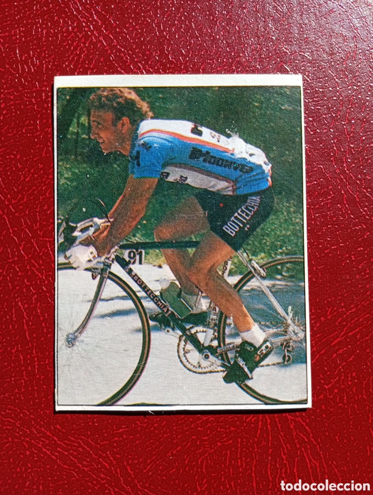 Collectionnisme sportif: CROMO VUELTA CICLISTA: N&ordm; 134 MARIO BECCIA - ASES INTERNACIONALES PEDAL - MERCHANTE 1985