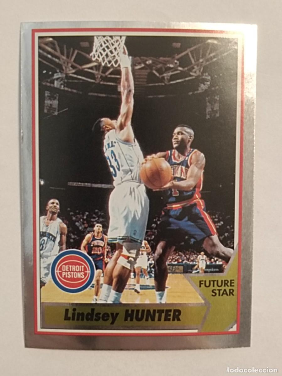 Coleccionismo deportivo: #48 LINDSEY HUNTER (DETROIT PISTONS) NBA 94/95 PANINI
