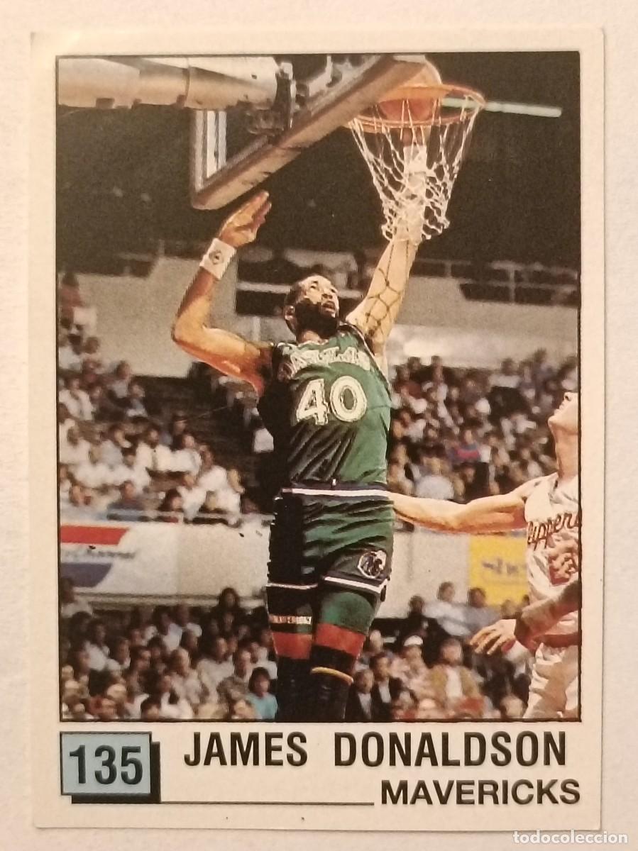 Coleccionismo deportivo: #135 JAMES DONALDSON (DALLAS MAVERICKS) BASKET NBA 90 PANINI