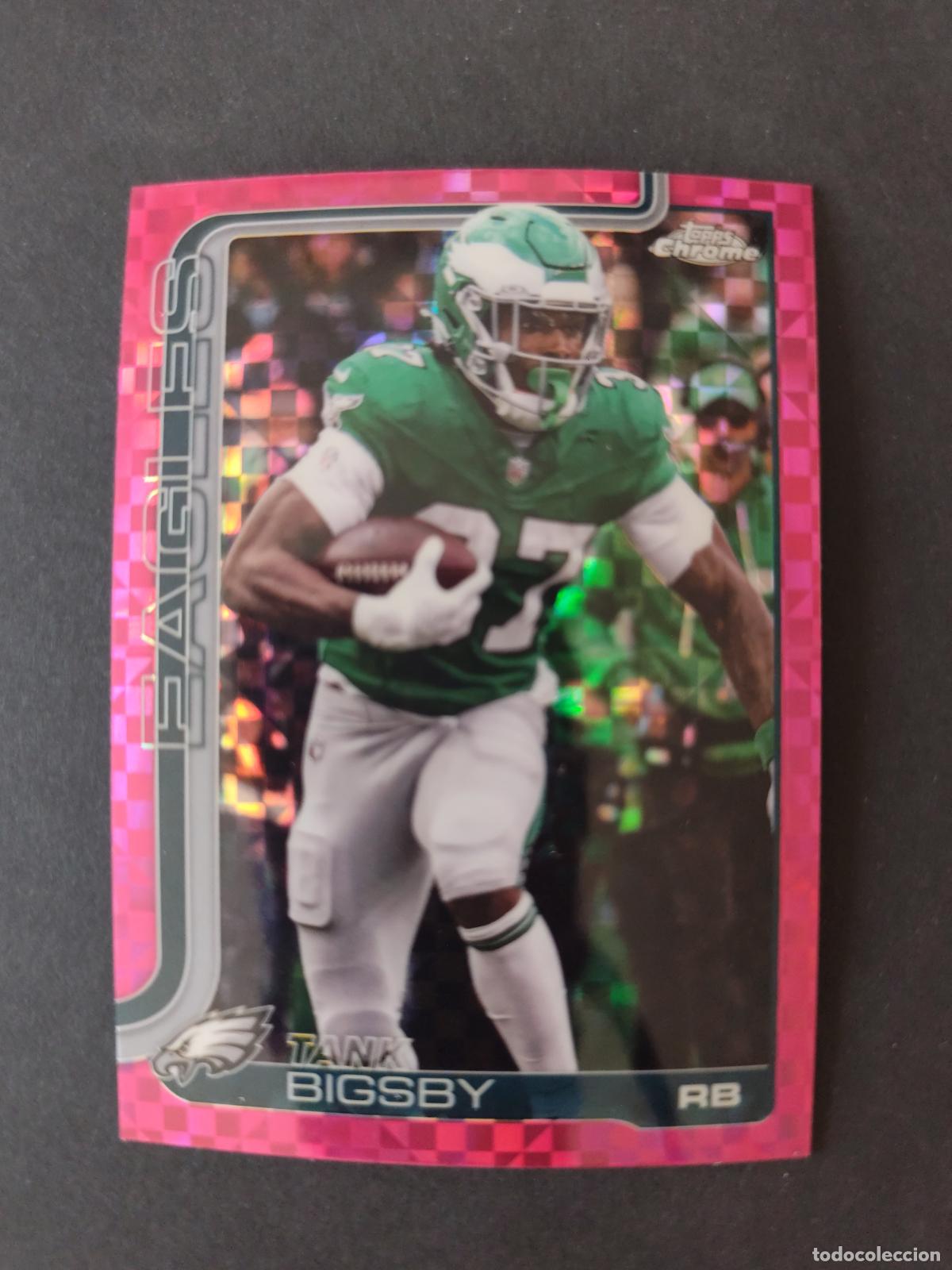 Coleccionismo deportivo: 143 TANK BIGSBY PHILADELPHIA EAGLES PARALELA X-FRACTOR TOPPS NFL CHROME 2025 FUTBOL AMERICANO