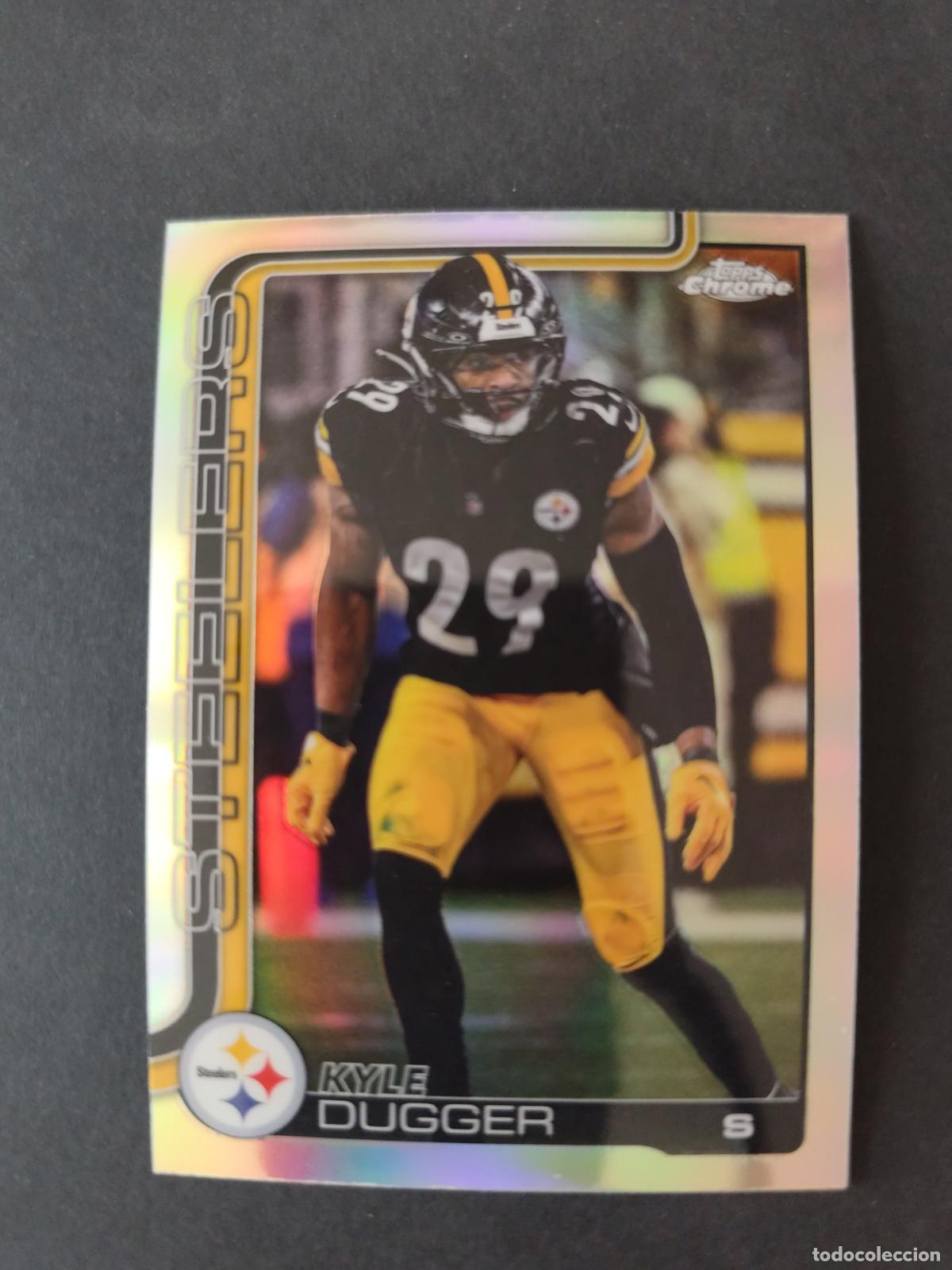 Coleccionismo deportivo: 211 KYLE DUGGER PITTSBURGH STEELERS REFRACTOR TOPPS NFL CHROME 2025 FUTBOL AMERICANO