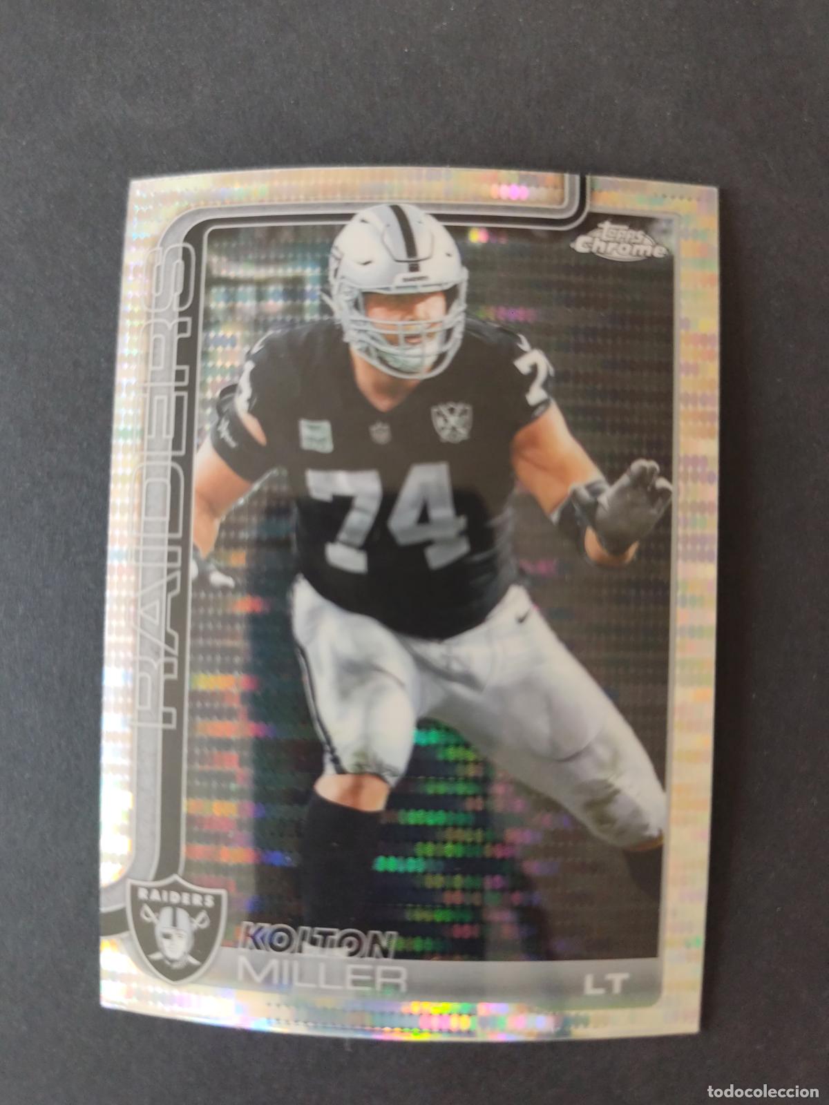 Coleccionismo deportivo: 183 KOLTON MILLER LAS VEGAS RAIDERS PARALELA X-FRACTOR TOPPS NFL CHROME 2025 FUTBOL AMERICANO