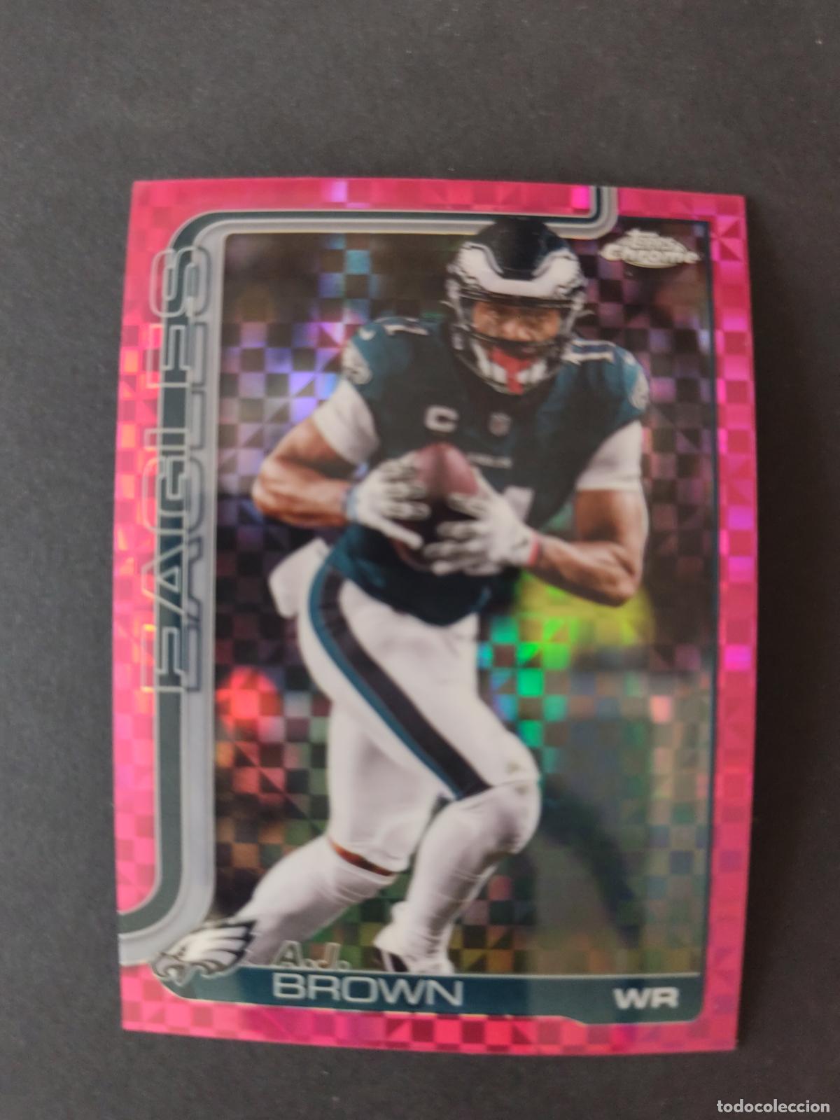 Coleccionismo deportivo: 243 A.J. BROWN PHILADELPHIA EAGLES PARALELA X-FRACTOR TOPPS NFL CHROME 2025 FUTBOL AMERICANO