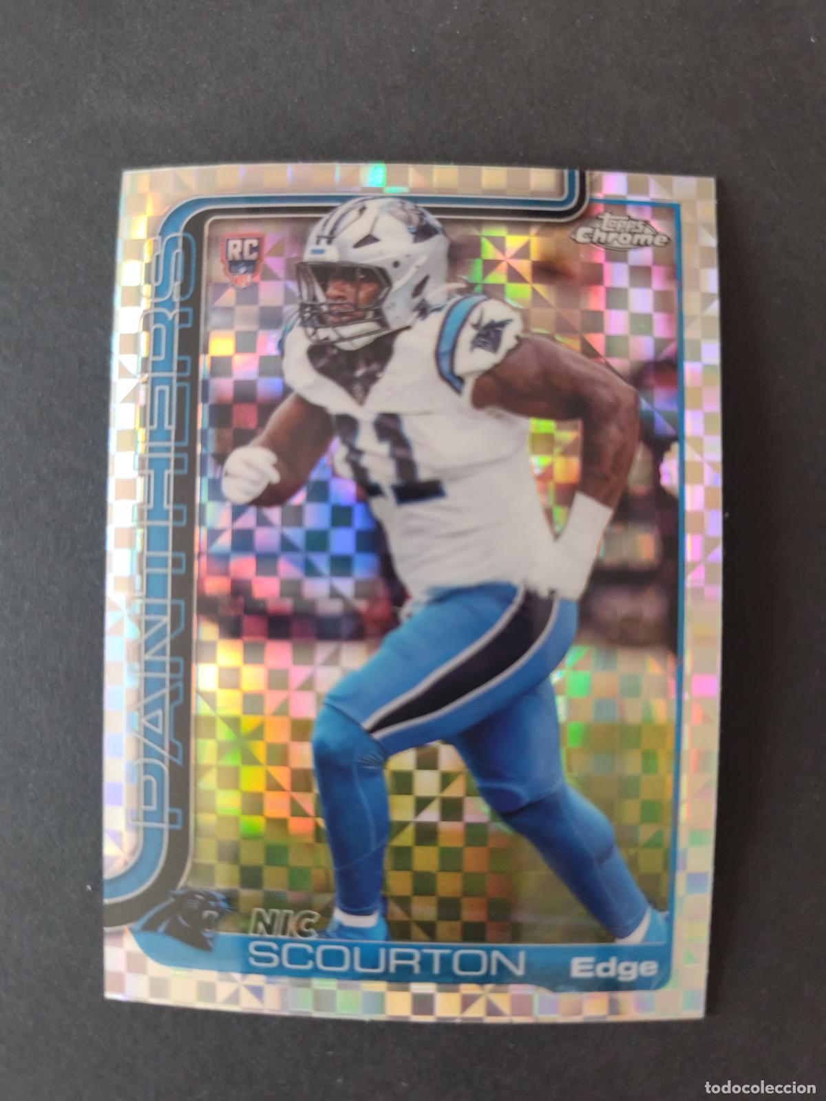 Coleccionismo deportivo: 353 NIC SCOURTON CAROLINA PANTHERS ROOKIE PARALELA X-FRACTOR TOPPS NFL CHROME 2025 FUTBOL AMERICANO