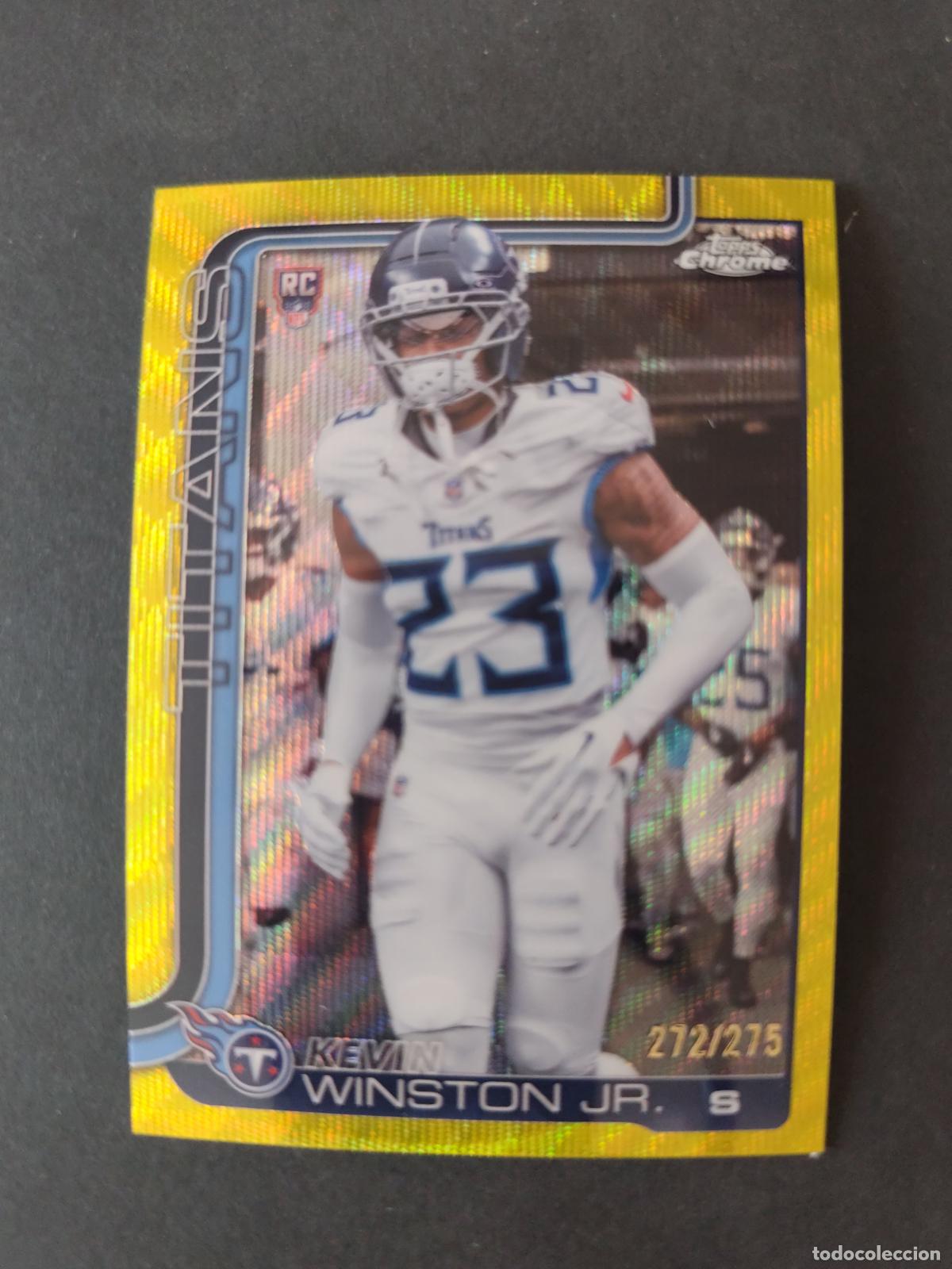 Coleccionismo deportivo: 375 KEVIN WINSTON JR. TENNESSEE TITANS ROOKIE NUMERADA /275 TOPPS NFL CHROME 2025 FUTBOL AMERICANO