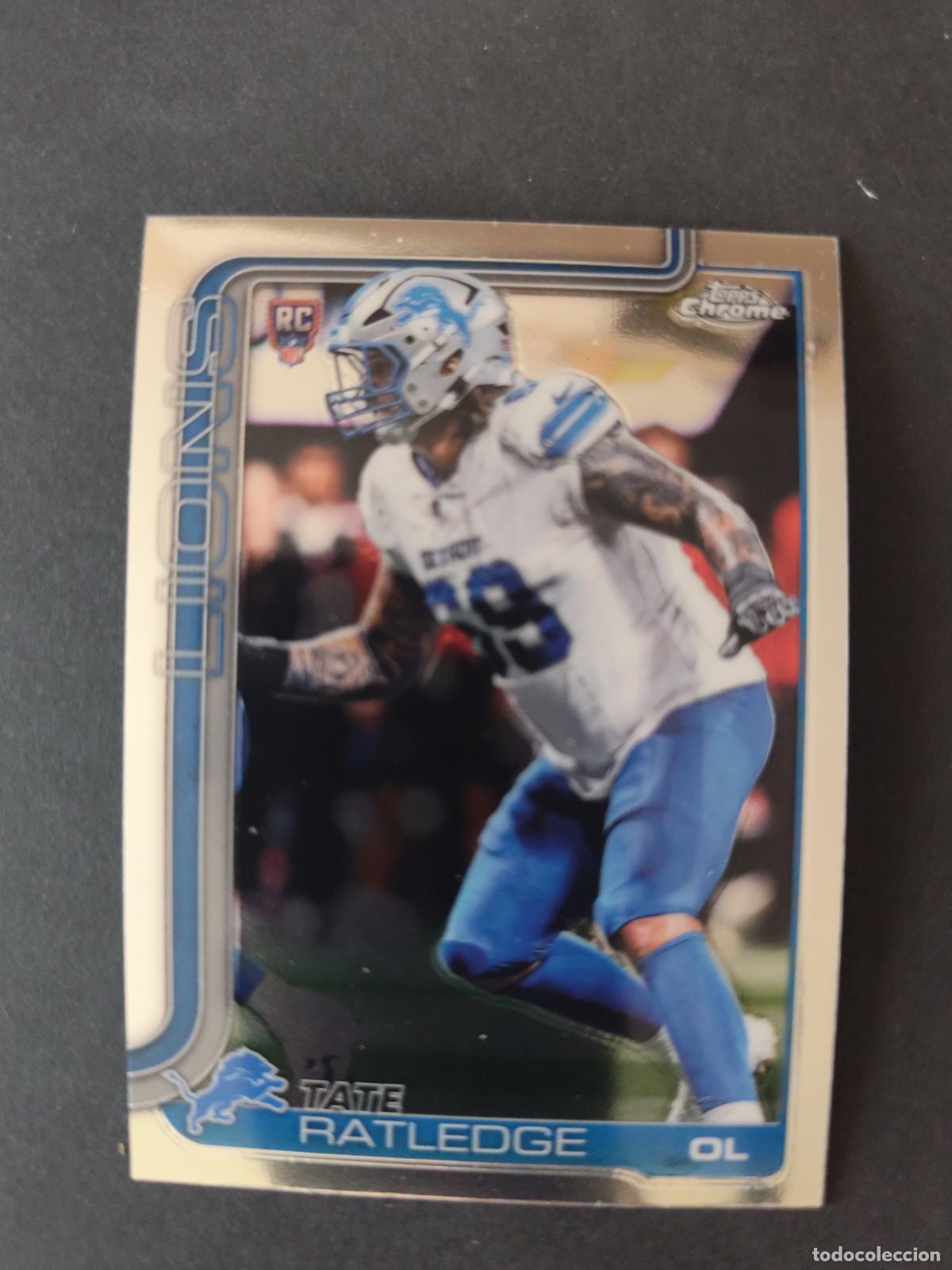 Coleccionismo deportivo: 383 TATE RATLEDGE DETROIT LIONS ROOKIE TOPPS NFL CHROME 2025 FUTBOL AMERICANO