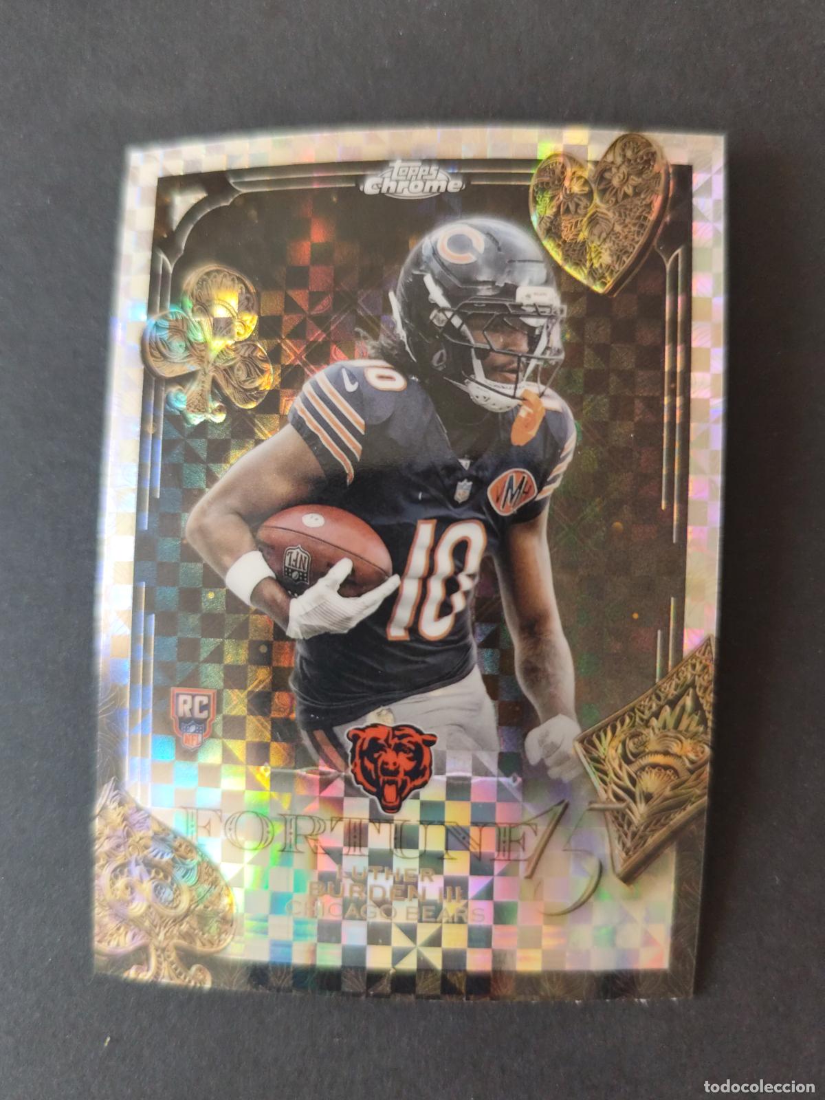 Coleccionismo deportivo: F15-28 LUTHER BURDEN III CHICAGO BEARS ROOKIE PARALELA X-FRACTOR TOPPS NFL CHROME 2025