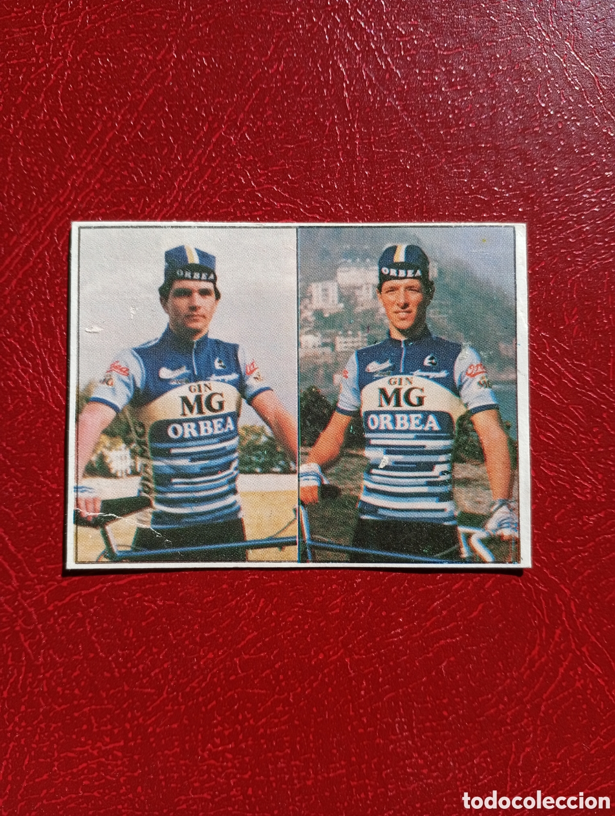 Sammelleidenschaft Sport: CROMO VUELTA CICLISTA: N&ordm; 62 F. BONOMELLI & M. HERMANS - ASES INTERNACIONALES PEDAL - MERCHANTE 1985