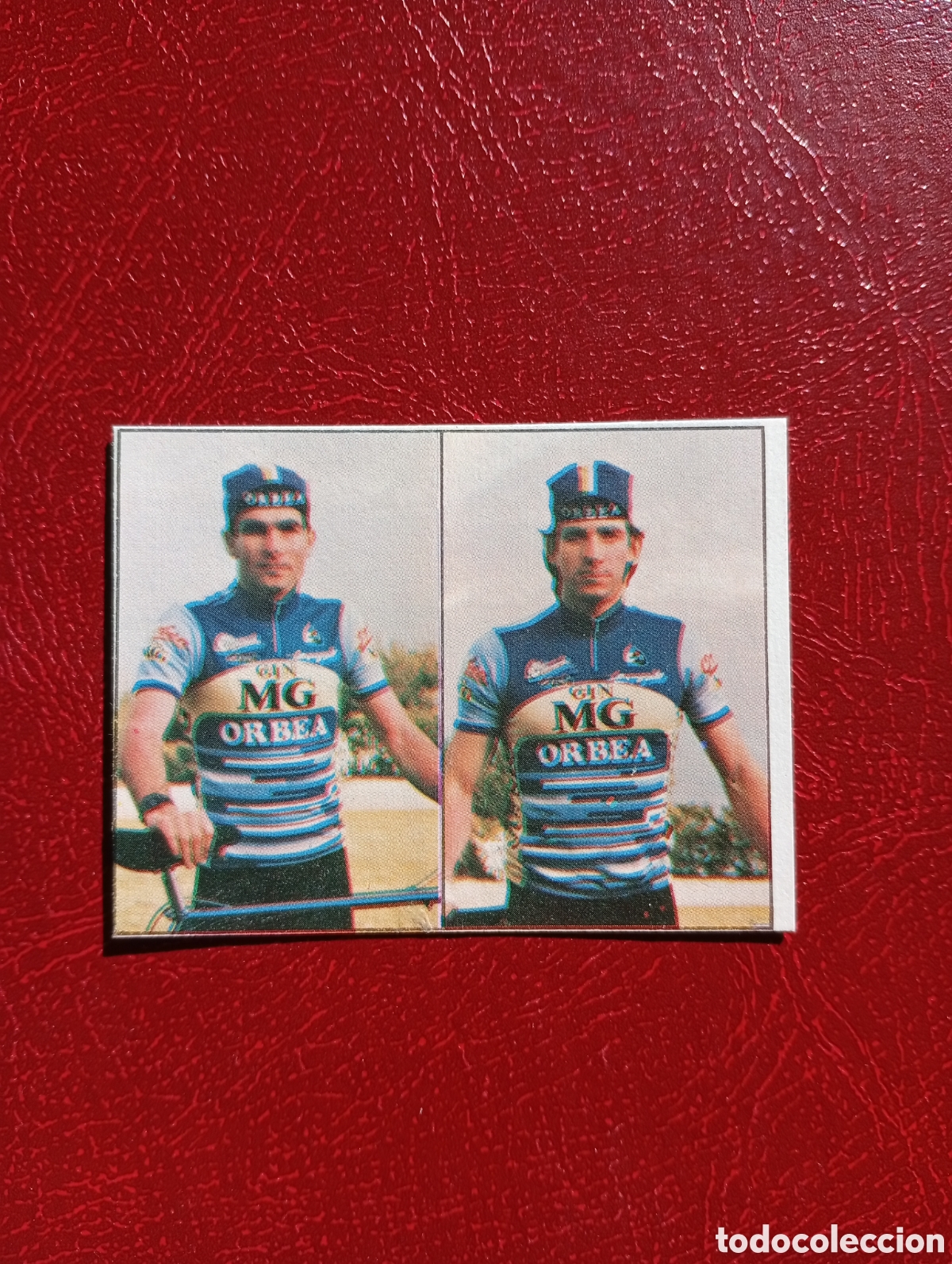 Sammelleidenschaft Sport: CROMO VUELTA CICLISTA: N&ordm; 63 J.S.SANCHIZ & A. LECUONA - ASES INTERNACIONALES PEDAL - MERCHANTE 1985