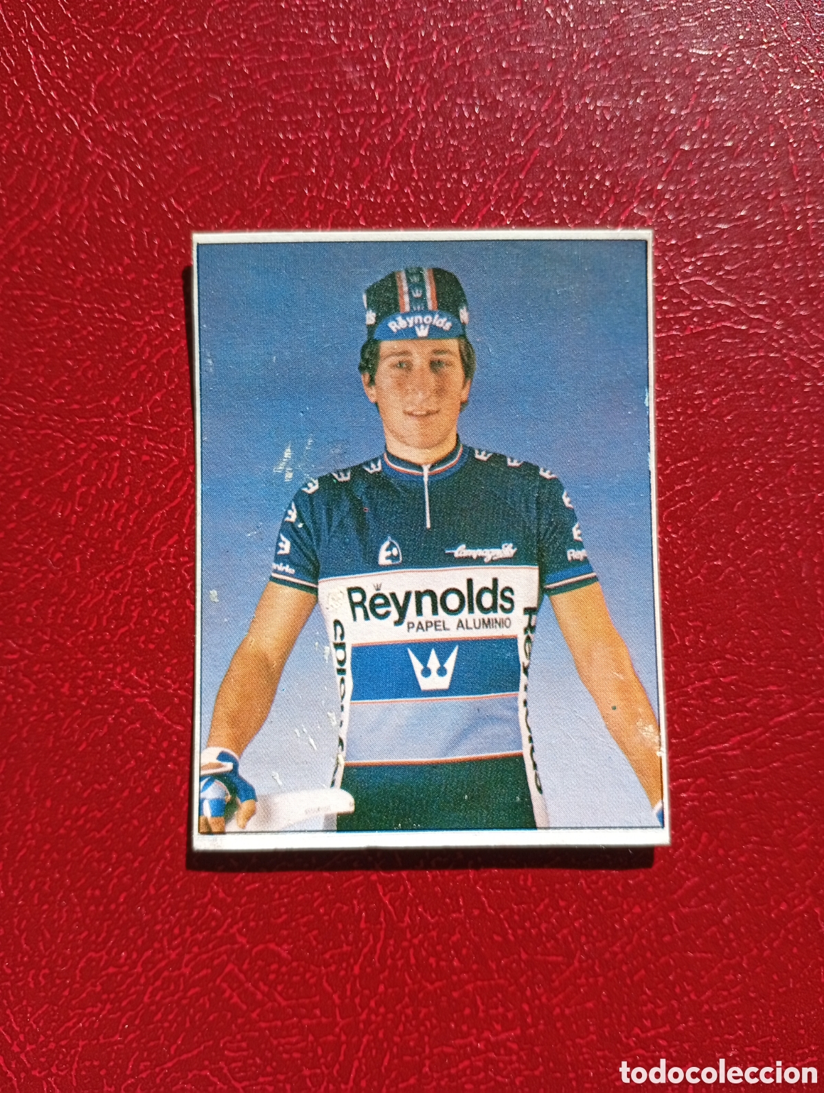 Collectionnisme sportif: CROMO VUELTA CICLISTA: N&ordm; 21 EDUARDO GONZALEZ - ASES INTERNACIONALES PEDAL - MERCHANTE 1985