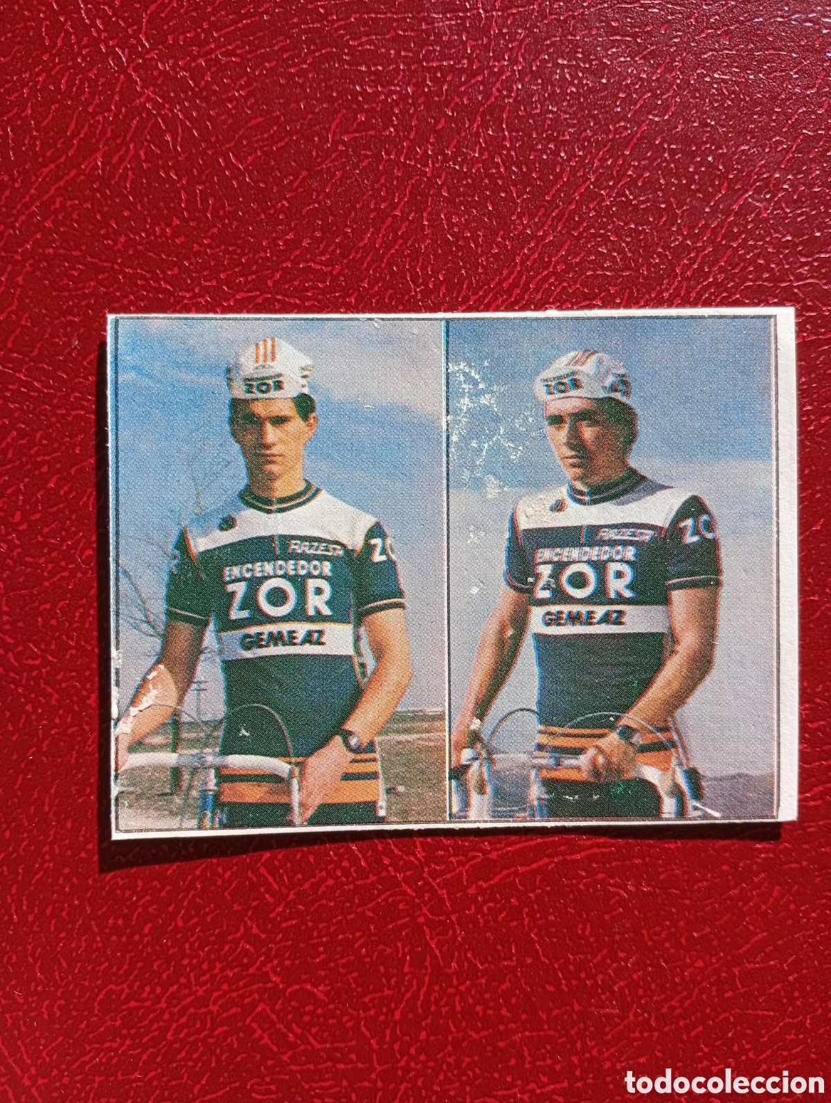Collectionnisme sportif: CROMO VUELTA CICLISTA: N&ordm; 33 A.GARCIA / R.CORDOBA - ASES INTERNACIONALES PEDAL - MERCHANTE 1985
